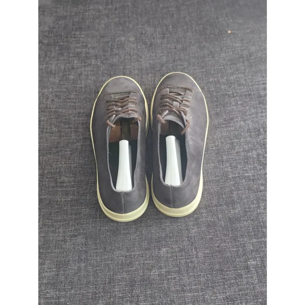 Vince Men's Copeland Suede Sneakers Charcoal Gray Charcoal Grey Low Top Size 9 M